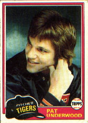 1981 Topps Baseball Cards      373     Pat Underwood